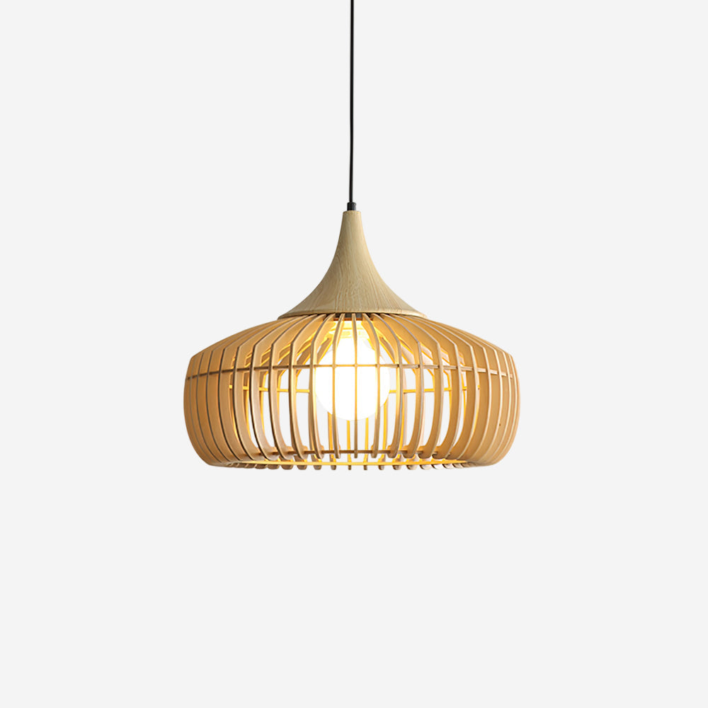 Warm Ambience Bamboo Rattan Pendant Light